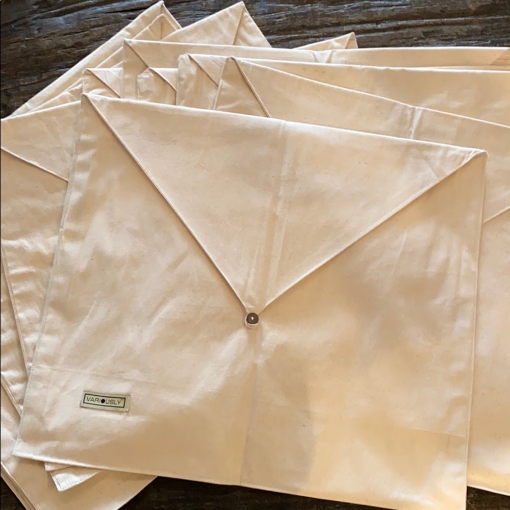 Cotton 14”x16” keepsake pouches/dust bags